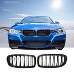Front Bumper Gloss Black Dual Slat Grille Fit 2012-19 Bmw F30 F31 3-SERIES. Fixed Price $32.88.
