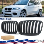 Pair Matte Black For 2007-2013 Bmw X5 E70 X6 E71 E72 Front Kidney Grille. Fixed Price $32.58.