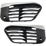 Bumper Grilles For 2016-2019 Bmw X1 Front Driver Passenger Side Fits Chrome Trim. Fixed Price $86.05.