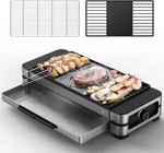 Professional Cast Iron Indoor Outdoor Electric Griddle & Grill Adjustable Temper. Fixed Price $114.00.