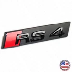 Audi RS4 Front Grille Bumper Radiator Lettering Emblem Badge Logo Sport Black. Fixed Price $24.99.