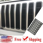 7PCS Black Abs Front Insert Mesh Grille Trim Cover For Jeep Wrangler Tj 1997+ Us. Fixed Price $40.79.