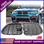 Pair Front Left+right Side Bumper Grille Cover For 2011-17 Bmw X3 2015-18 X4. Fixed Price $40.99.