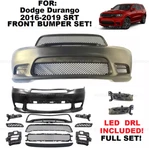 For Dodge Durango 2016-2020 Srt Style Front Bumper Cover Kit With Led Fog Lamps. Fixed Price $499.49.