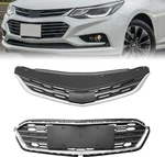 2PC Front Upper Lower Grille Black Silver Fits 2016-2018 Chevrolet Cruze Nos. Fixed Price $69.16.