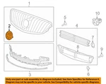 Gm Oem 14-16 Lacrosse Front Bumper Grille Components-emblem 9056277. Fixed Price $76.95.