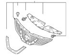 Genuine Nissan Grille Assembly 62310-6MG0A. Fixed Price $246.73.