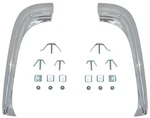 1969 1970 1971 1972 Gmc Truck Front Fender Eyebrow Moldings W/ Hardware Ffl Ffr. Fixed Price $160.00.
