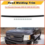 Onyx Black Hood Molding Trim For Chevrolet Silverado 2500 Hd 3500 2011-2014. Fixed Price $85.95.