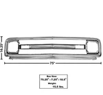 1969 1970 Chevy Pickup Truck Grille Shell Chrome W/center Bar Dynacorn M1136. Fixed Price $443.95.