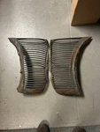 Pair 1938 Ford Deluxe Car Grille Insert Grill, R/l, Hot Rat Rod Flathead Bomb. Fixed Price $45.00.