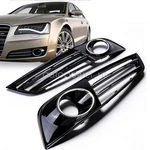 2PC Front Bumper Grille Fog Light Cover Fit 2011 2012 2013 2014 Audi A8 Quattro. Fixed Price $99.99.