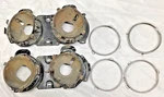 1963-64 Ford Galaxie Oem Headlight Mount Bucket Assembly Set. Fixed Price $75.00.