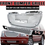 For 2007-2013 Gmc Yukon Xl Denali 1500 2500 Front Main+lower Grille Chrome. Fixed Price $113.99.
