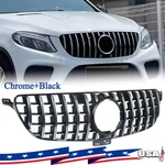 Chorme Gt Front Grille For 2016-19 Mercedes-benz W166 GLE350 GLE400 GLE43. Fixed Price $98.98.