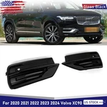 For 2020-2024 Volvo XC90 Front Bumper Fog Light Grille Lamp Cover Black 2PCS. Fixed Price $54.42.