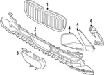 Genuine Bmw Upper Grille 51-13-9-854-141. Fixed Price $557.87.