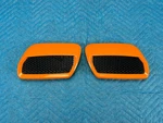 Oem Ford Mustang Hood Panel Vent Grilles Rh & Lh Twister Orange:ca 2PC Set 18-23. Fixed Price $195.00.