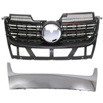 Lower Grille Assembly + Trim Set For 2005-2010 Volkswagen Jetta. Fixed Price $121.61.