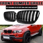 2X For 2004 2005 2006 Bmw X5 E53 Sport Lci Front Kidney Grille Gloss Black. Fixed Price $34.73.