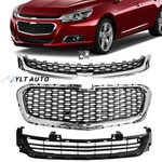 Fits 2014-2016 Chevrolet Malibu Front Upper Center Lower Grille Set 3PCS. Fixed Price $51.30.