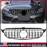 Silver Front Grille Fit For Mercedes Benz C-class W205/S205/C205 2015-2018. Fixed Price $59.37.