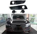 4X Gloss Black Front Bumper Fog Light Grille Cover For Audi A8L D4 2011-14. Fixed Price $233.59.