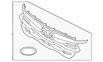 Genuine Subaru Upper Grille 91121FN24A. Fixed Price $237.30.
