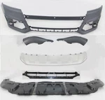 Front Bumper Cover Grille Molding Valance Skid Plate 6PC Kit Fits 2016-19 Q7. Fixed Price $595.91.