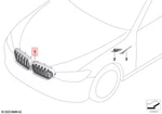 Genuine Bmw M5 F90 Sedan Grill Front 51138082107. Fixed Price $298.53.