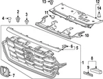 Genuine Honda Grille 71200-3A0-A21. Fixed Price $360.69.