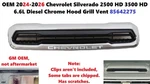 Oem 2024-2026 Chevrolet Silverado 2500 Hd Diesel Chrome Hood Grill Vent 85642275. Fixed Price $125.00.