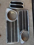 Bmw E10 1500 1600 2002TII Reconditioned Matched Grille Set Genuine Nos. Fixed Price $800.00.