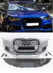RS6 Style Front Bumper Cover Spoiler Valance Grille Set Fit 2016-18 A6 C7.5. Fixed Price $675.00.