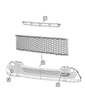 Genuine Mopar Lower Grille 68111678AB. Fixed Price $122.72.