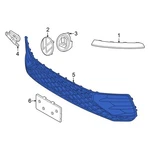 For Volkswagen Tiguan 2025-2026 57N853677C041 Front Center Grille. Fixed Price $220.04.