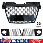 For Audi Tt S-line 2007-2014 Rs Style Gloss Front Bumper Grille Fog Light. Fixed Price $153.22.