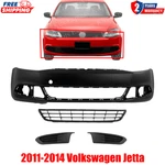Front Bumper Primed + Grille Fog Light Covers For 2011-2014 Volkswagen Jetta. Fixed Price $166.47.