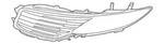 Genuine Ford Lincoln 2013-2016 Mkz Hybrid Bumper Grille Upper Left GP5Z-8201-A. Fixed Price $322.37.