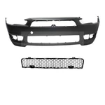 Front Bumper Cover + Grille Set For 2009-2015 Mitsubishi Lancer. Fixed Price $247.06.