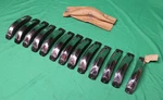 Lot Of Oem 1953 Buick 50 & 70 Front Grille Outer Center Trim Tooth 1318826. Fixed Price $250.00.
