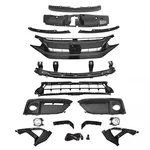 15PC Front Upper Lower Grille Fog Lamps Brackets For Honda Civic 2019-2021. Fixed Price $119.98.