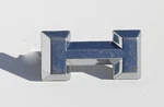 1963 Plymouth Fury Chrome Letter "h" Emblem 2417374 Oem. Fixed Price $29.99.