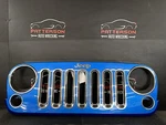 07-18 Jeep Wrangler Front Grille Inserts Blue Id 1BM91TRM. Fixed Price $225.00.