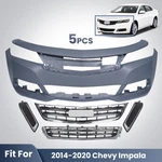 Fit For 2014-2019 Chevy Impala Ls Front Bumper Assembly Grille Kit W/o Drl. Fixed Price $380.00.