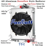 4 Row Radiator Shroud Fan 1932 Ford Hi/high-boy Street Rat Rod Model B/BB/18. Fixed Price $299.00.