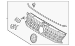 Genuine Volkswagen Grille 561-853-651-AJ-CEE. Fixed Price $419.96.