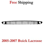For 2005-2007 Buick Lacrosse Grille Front Lower Black Plastic GM1036147. Fixed Price $99.99.