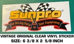Sunpro The Driving Force Test Equipment -vintage Original Vinyl Decal Sticker. Fixed Price $8.66.