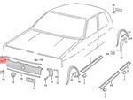 Genuine Volkswagen Radiator Grille Vw Caddy Golf Cabriolet 171853653L. Fixed Price $116.84.